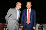 홍준표 당 대표, 윌리엄 페리 전 美국방장관 면담