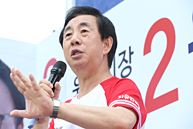 김성태 공동선대위원장, 강원 원주 지원유세