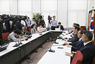 김성태 당대표권한대행, 현안관련 기자회견