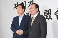 노회찬 정의당 원내대표 접견