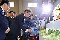 해병대 헬기 추락사고 희생자 합동분향소 분향