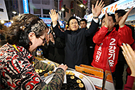 황교안 당대표 창원반송시장 방문