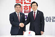 황교안 당 대표, 민갑룡 경찰청장 접견