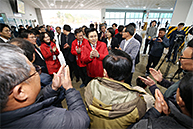 통영 굴 경매장 방문