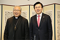 황교안 당 대표, 염수정 추기경 예방