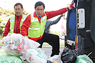 황교안 당 대표, 환경미화 활동