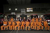 황교안 당대표 조치원소방서 방문