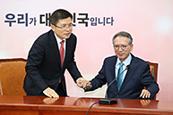 당대표-김형오 공천관리위원회 위원장 회동