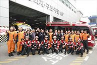 심재철 원내대표 영등포소방서 격려방문