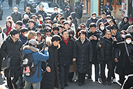 황교안 당 대표, 서울 종로구 일대 방문