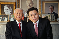 황교안 당 대표, 이인수 박사 내외 예방