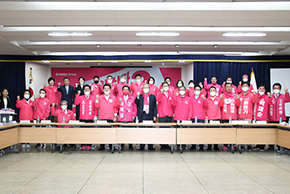 김종인 총괄선대위원장, 경기 권역 선거대책위원회 회의