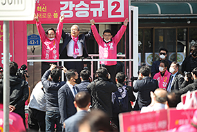 '바꿔야 산다' 집중 유세 5일차 - 서울 마포 후보 지원 유세