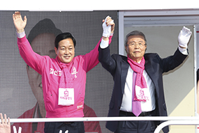 경기 여주, 양평 후보 지원 유세