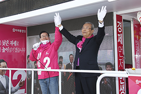 '72시간 투혼 유세'선거 12일차 - 충북 충주 이종배 후보 지원 유세