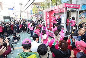 '72시간 투혼 유세'선거 13일차 - 서울 광진을 오세훈 후보 지원 유세