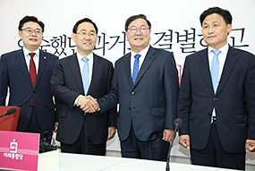 김태년 더불어민주당 원내대표 회동