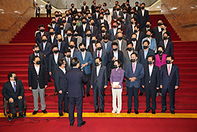 국회의장의 상임위 위원 강제배정 규탄 성명발표