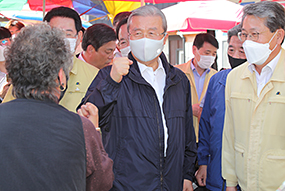 비상대책위원장 구례 수해 피해 지역 재방문