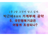 박근혜후보 가계부채공약 : 국민행복기금은 어떻게 조성되나?