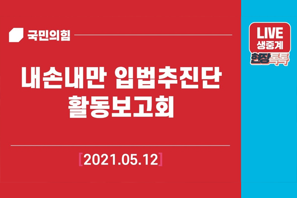 [Live] 5월12일 내손내만 입법추진단 활동보고회