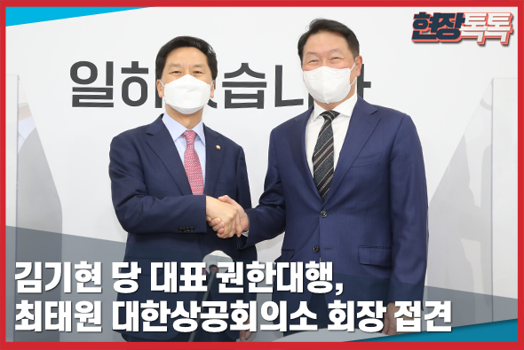 5월 13일 김기현 당 대표 권한대행, 최태원 대한상공회의소 회장 접견