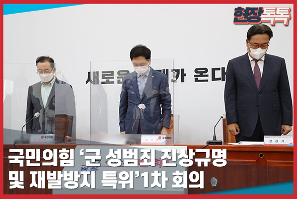 6월 9일 국민의힘 ‘군 성범죄 진상규명 및 재발방지 특위’ 1차 회의