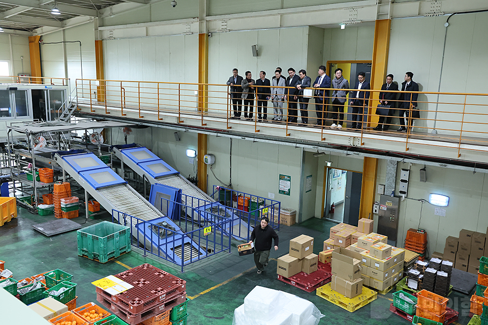 하례감귤거점산지유통센터 방문 및 간담회
