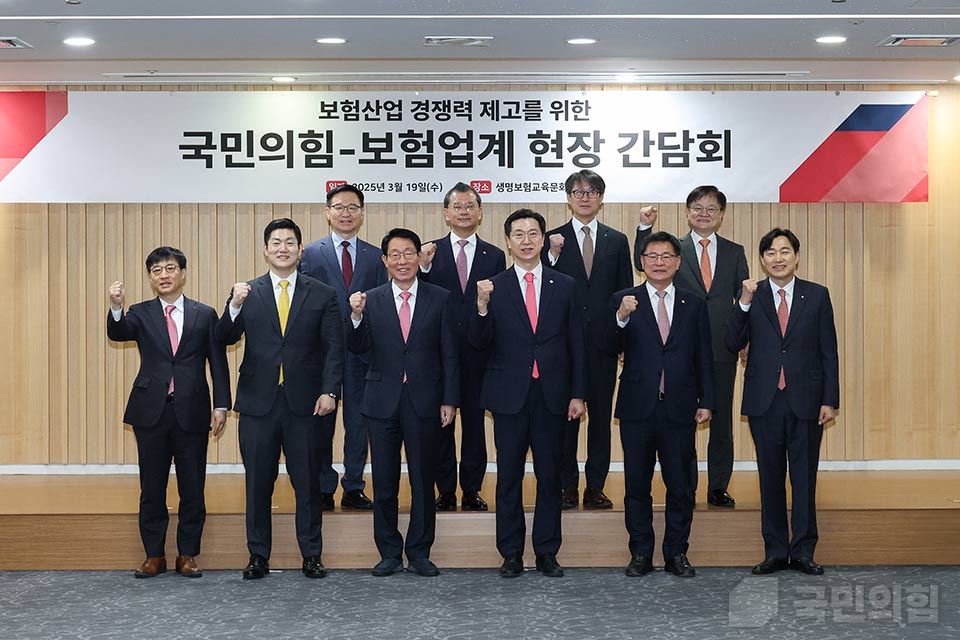 보험산업 경쟁력 제고를 위한 국민의힘-보험업계 현장간담회