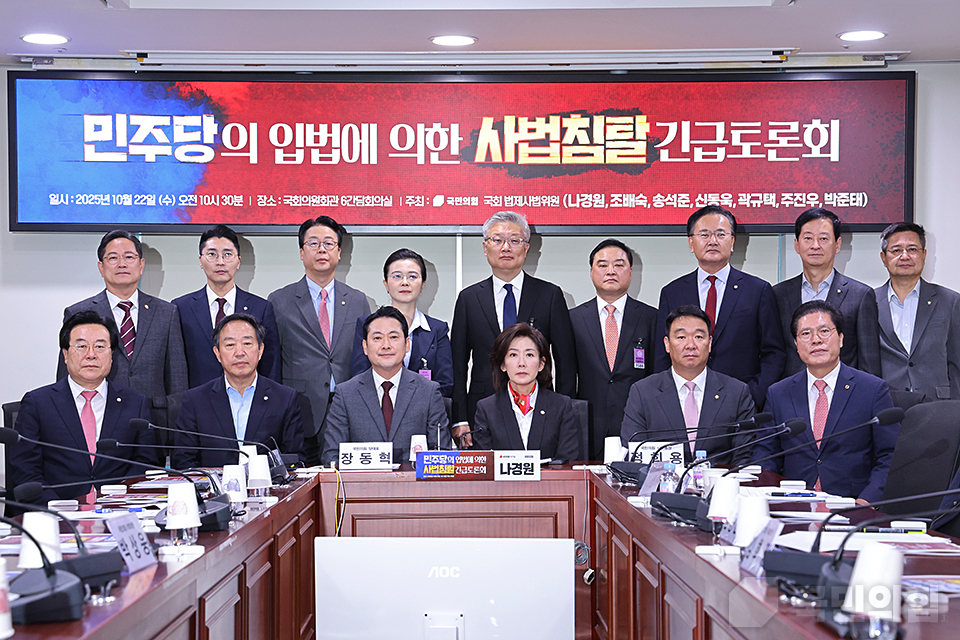 국민의힘 국회 법제사법위원회 주최 민주당의 입법에 의한 사법침탈 긴급 토론회