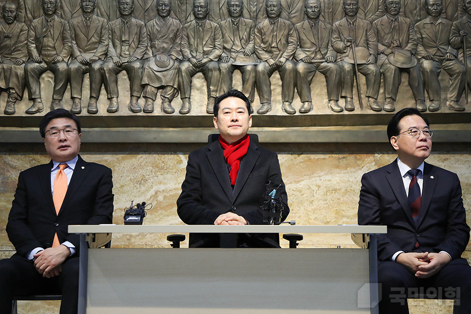 공천뇌물·통일교 특검법 수용촉구 단식 1일차