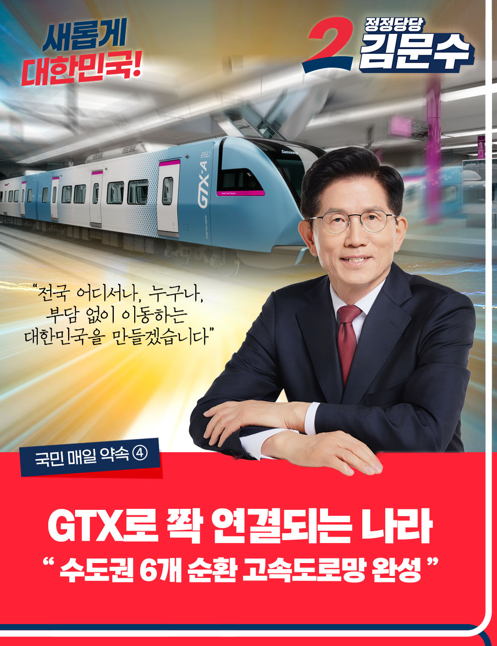 국민 매일 약속 ④  GTX로 쫙 연결되는 나라, 수도권 6개 순환 고속도로망 완성