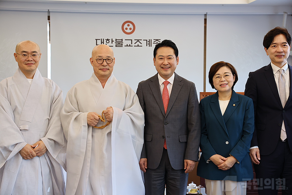 대한불교조계종 총무원장 진우스님 예방